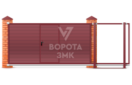 Откатные ворота 2200×3500 под ключ ЗМК-6856