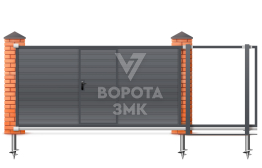 Сдвижные ворота с электроприводом под ключ 2200×3000 ЗМК-7473